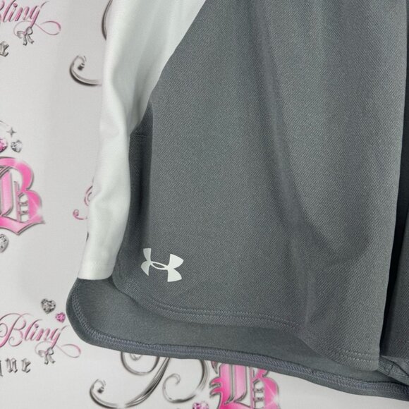 Under armour shorts flowy Women's Athletic Shorts Gray and White - Picture 4 of 9